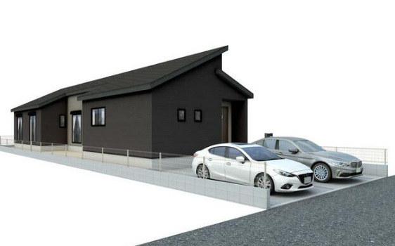 ●鈴鹿市白子2丁目01期 新築戸建の外観パース