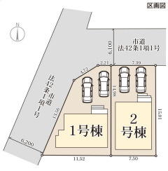 リーブルガーデン鹿児島市吉野町の区画図