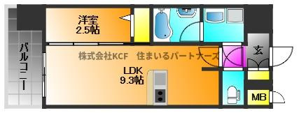 グランフォーレ久留米駅プレミアの間取り
