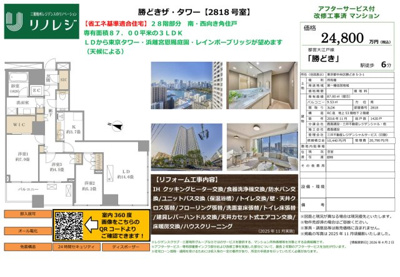【その他】 | 勝どきザ・タワー　仲介手数料無料＋100万円現金プレゼント中