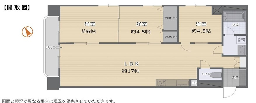 シャンボール石名坂の間取り