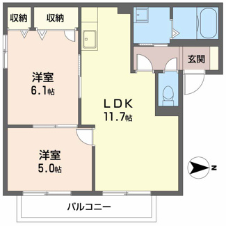 【間取り】 | サニーサイドC