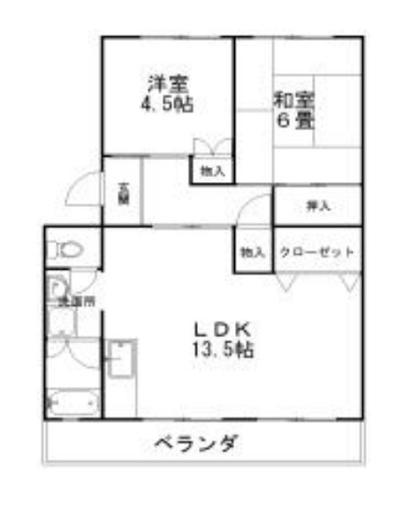 ＣＡＳＡアペルタⅠの間取り