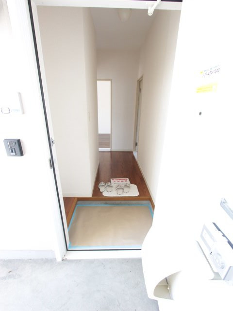 ドミールエビナ壱番館の玄関