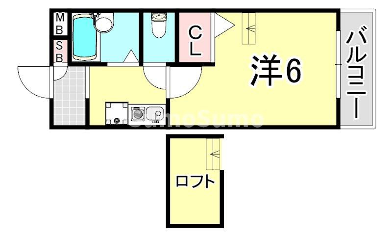 ハッピー塚口の間取り