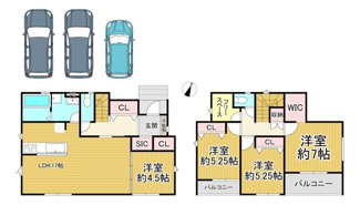 【間取り】 | 川西市水明台3丁目3の38　新築一戸建て