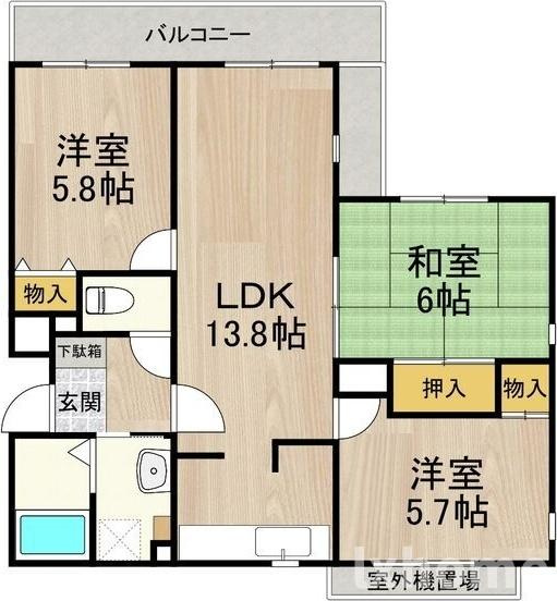 コート若園の間取り