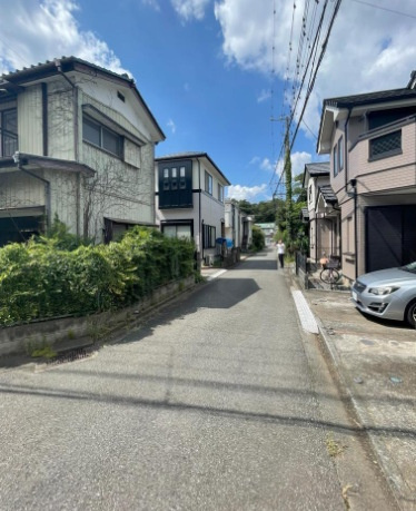敷地面積28坪　売地　川越市笠幡の前面道路含む現地写真|東側公道4.0ｍ！東南角地！日当たり良好です♪
