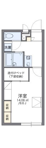レオパレスノウスン　シュラインの間取り