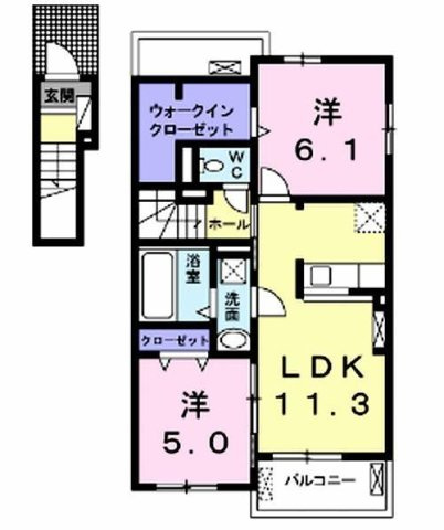 【間取り】 | プラシード・レジデンスＡ