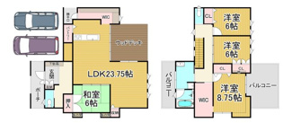 【間取り】 | 川西市萩原台東1丁目182　中古ー戸建て