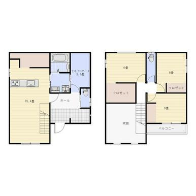小山3丁目貸家の間取り
