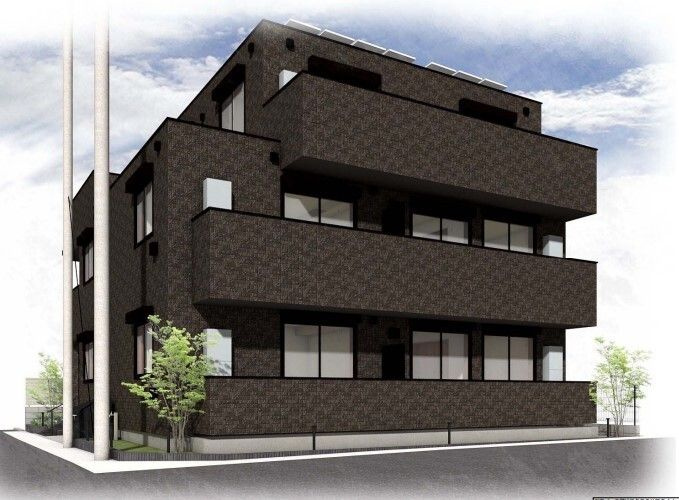 ルリエ目黒中央町|外観パースです。