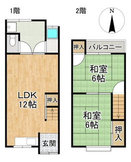 【間取り】 | 大宮玄琢北町貸家