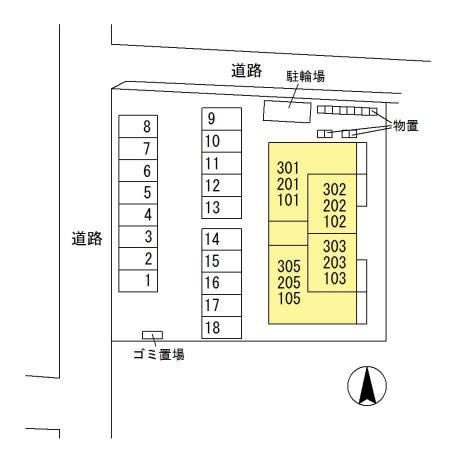 セレーノクローバーの区画図