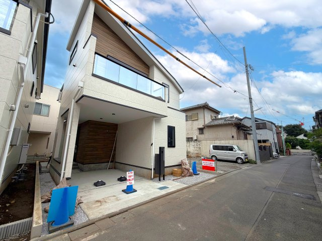 練馬区田柄4丁目　南道路×吹抜けリビング　角地含む全2棟の外観|2号棟　