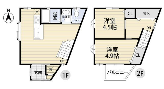 豊島区千川２丁目貸家の間取り