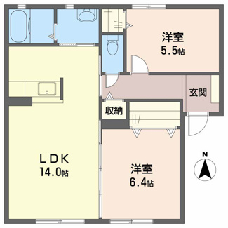 【間取り】 | コンフォート東福寺Ａ