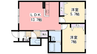 【間取り】 | コンフォート東福寺Ｂ