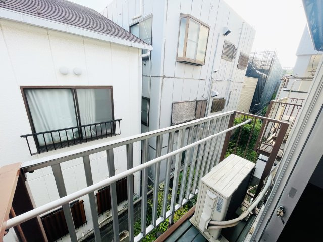 平野ハイツのバルコニー