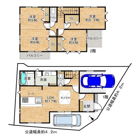 【間取り】 | 枚方市山之上２丁目新築戸建　３号地