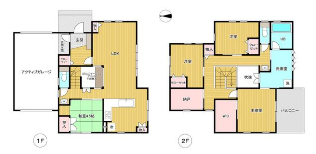 【中古戸建】渋川市半田の間取り|■間取り図｜敷地面積：463.94（約140.34坪）　建物面積：151.54（約45.84坪）