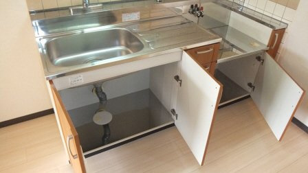 グリーンシャンテのキッチン|キッチン下の収納です。