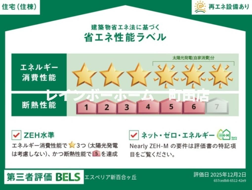 エスペリア新百合ヶ丘※初期費用分割あと払いサービス利用可能物件の省エネ性能ラベル