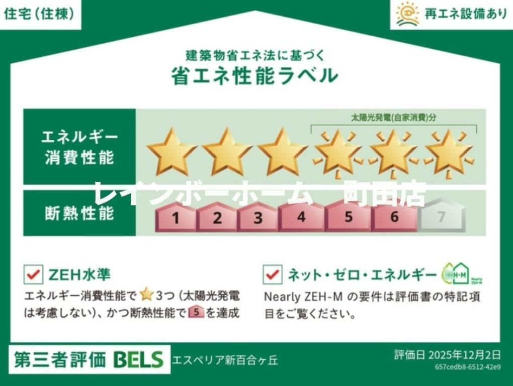 エスペリア新百合ヶ丘※初期費用分割あと払いサービス利用可能物件の省エネ性能ラベル