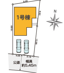 【仲介手数料無料】所沢市山口８期　全１棟　所沢市の新築住宅なら西武ハウジングの区画図