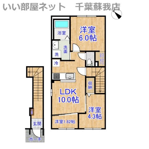 （仮称）千葉市中央区大森町新築アパートの間取り|外観です
