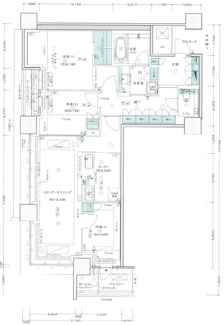 【間取り】 | シエリアタワー大阪堀江 | 【間取り】45階・北西角住戸☆約19.2帖の広々としたLDK！
