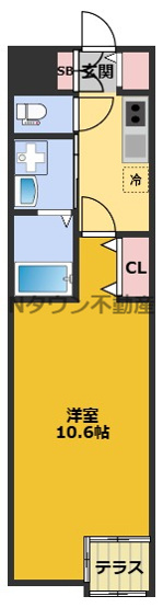 【間取り】 | CREST TAPP太閤通 | 間取りです。