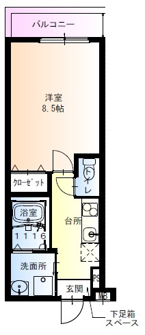 フジパレス針中野湯里の間取り|フジパレス針中野湯里
