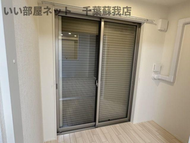 （仮称）千葉市中央区大森町新築アパートのバルコニー|外からの目が気にならないバルコニーで洗濯物が干せます