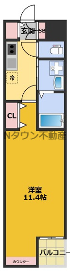 【間取り】 | CREST TAPP太閤通 | 間取りです。
