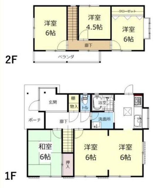 【中古戸建】熊谷市日向の間取り|■間取り図｜敷地面積：159.75㎡（約48.32坪）建物面積：88.60㎡（約26.8坪）