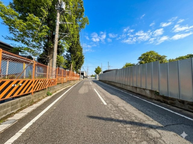 野田市船形　売地の前面道路含む現地写真