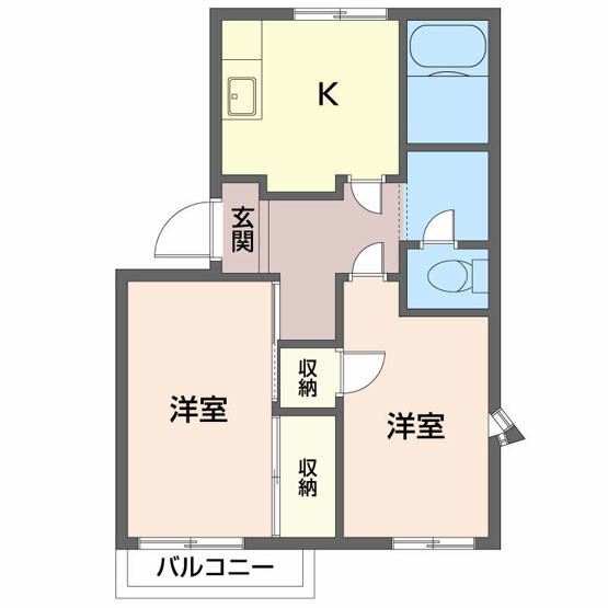 【間取り】 | ホワイティハイツC