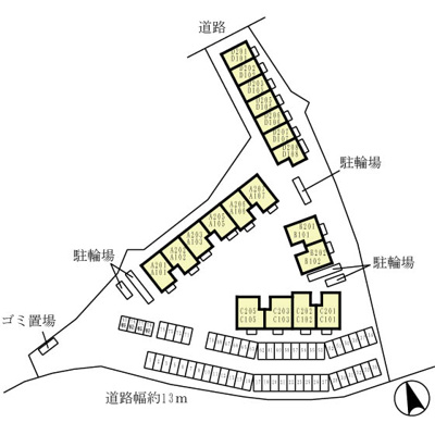 【区画図】 | ガーデンコート車B棟 | ☆神戸市須磨区　ガーデンコート車☆