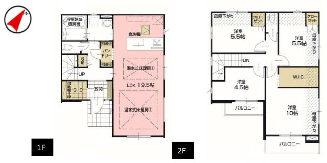 中央線 三鷹駅 バス利用 停歩4分 新築戸建 調布市深大寺東町７丁目の間取り