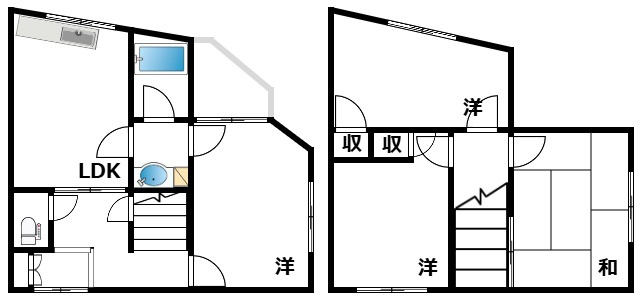山下町戸建の間取り