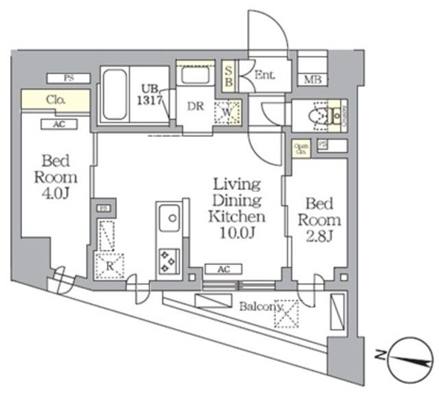 【間取り】 | ＮＯＧＡＴＡ　ＲＥＳＩＤＥＮＣＥ