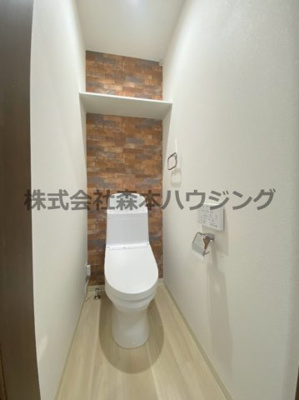 【トイレ】 | 　クレアール大久保町 | 落ち着いた色調のトイレです