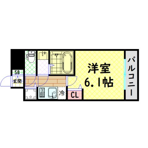 【間取り】 | プレサンス京町堀ノース