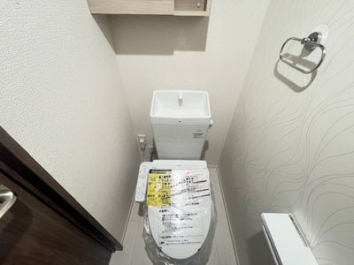 【トイレ】 | D-ROOM中原東 | 落ち着いた色調のトイレです