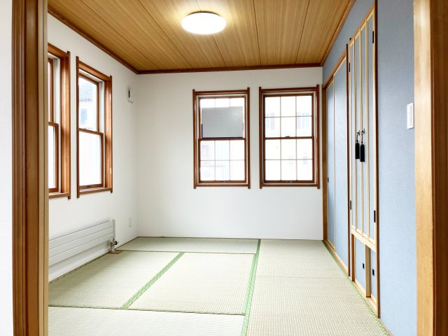 石狩市緑苑台東2-2の和室|アクセントクロスの効いたモダンな和室♪