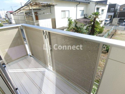 【バルコニー】 | スカイハイム | ２階のお部屋で洗濯物もたくさん干せます。