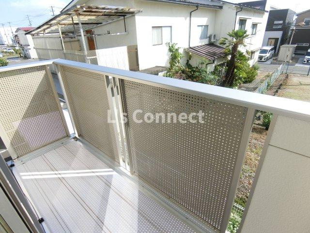【バルコニー】 | スカイハイム | ２階のお部屋で洗濯物もたくさん干せます。