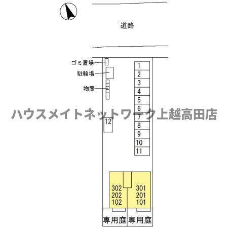 プレアセーナ南川の区画図|配置図